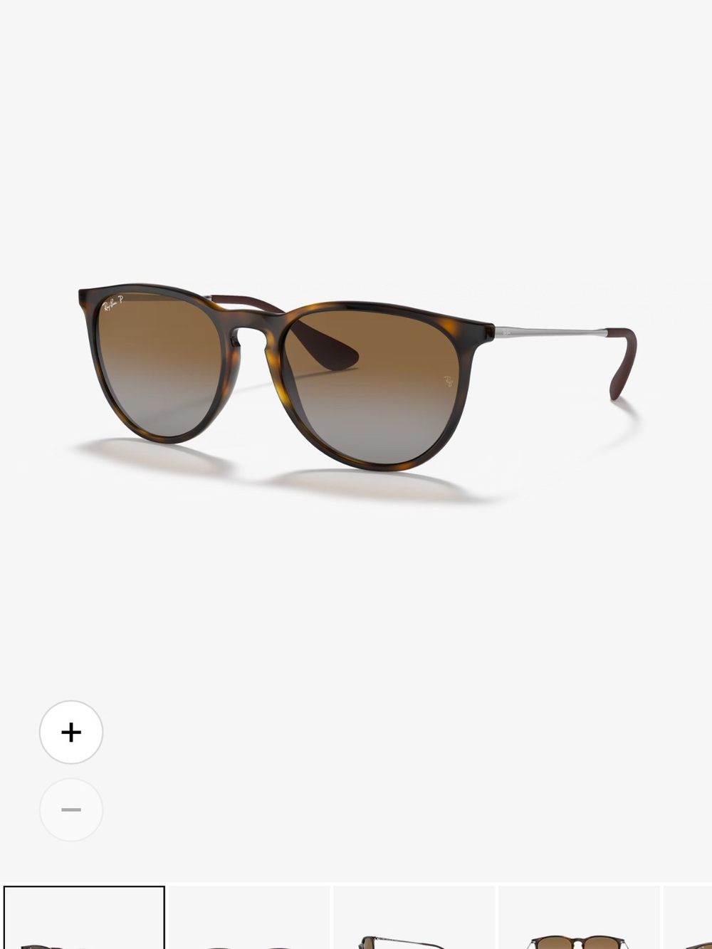 Ray-Ban Erika Polarized Sunglasses with Brown Gradient Lenses